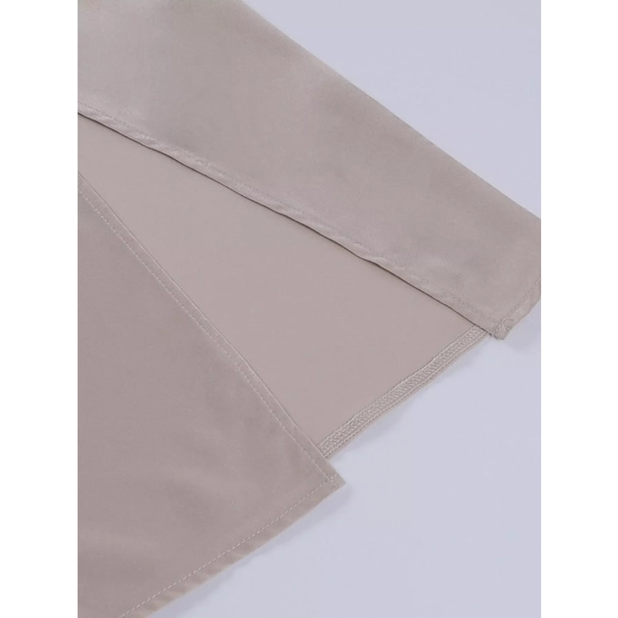 Ruched Slit Spaghetti Strap Dress Apparel and Accessories