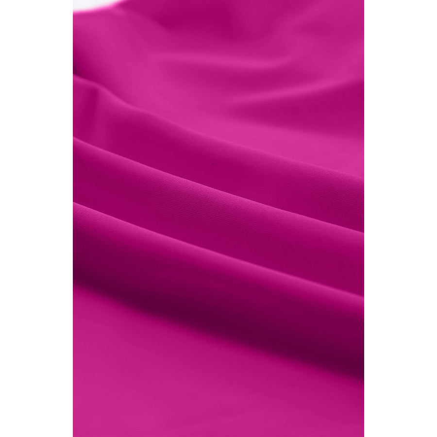 Ruched Slit Tankini Set Apparel and Accessories