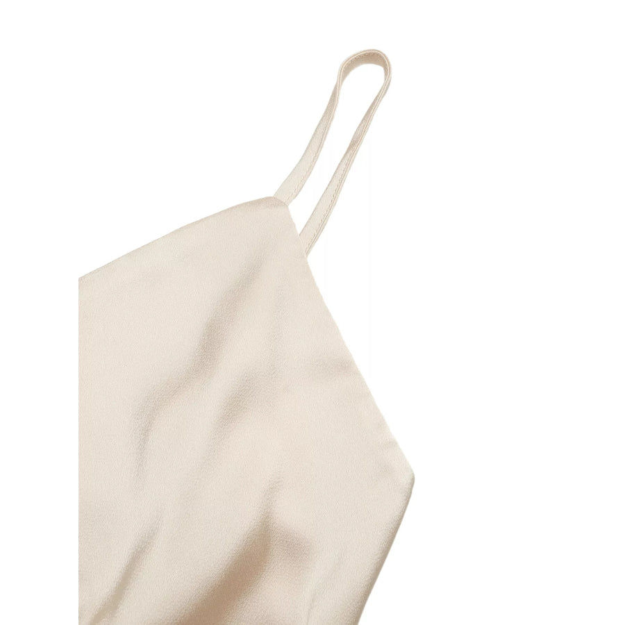 Ruched Spaghetti Strap Bodysuit Apparel and Accessories