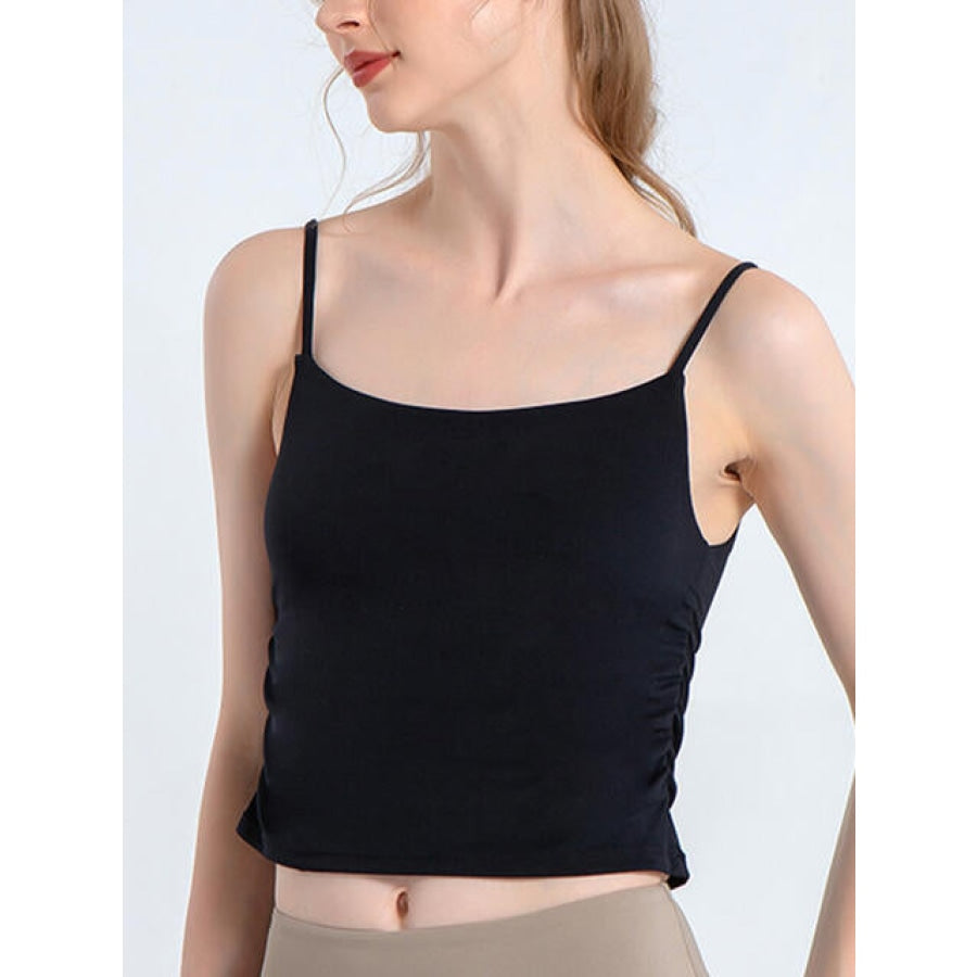 Ruched Sports Cami Black / S