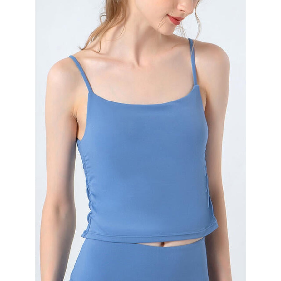 Ruched Sports Cami Misty Blue / S