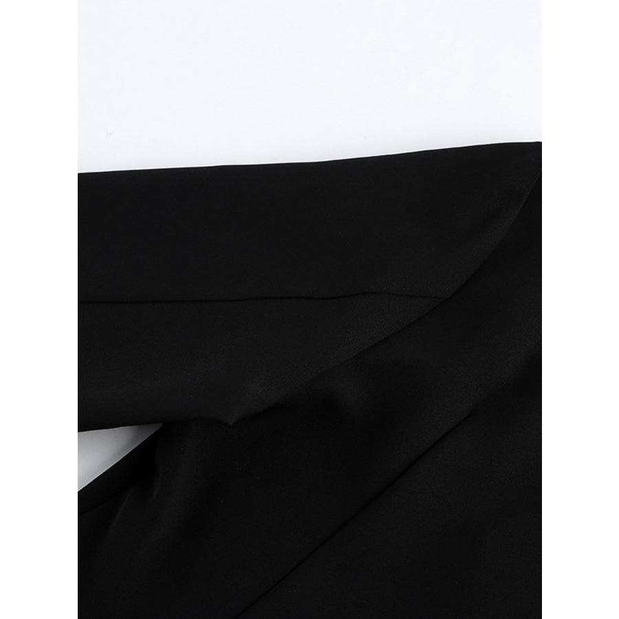 Ruched Surplice Long Sleeve Dress Apparel and Accessories