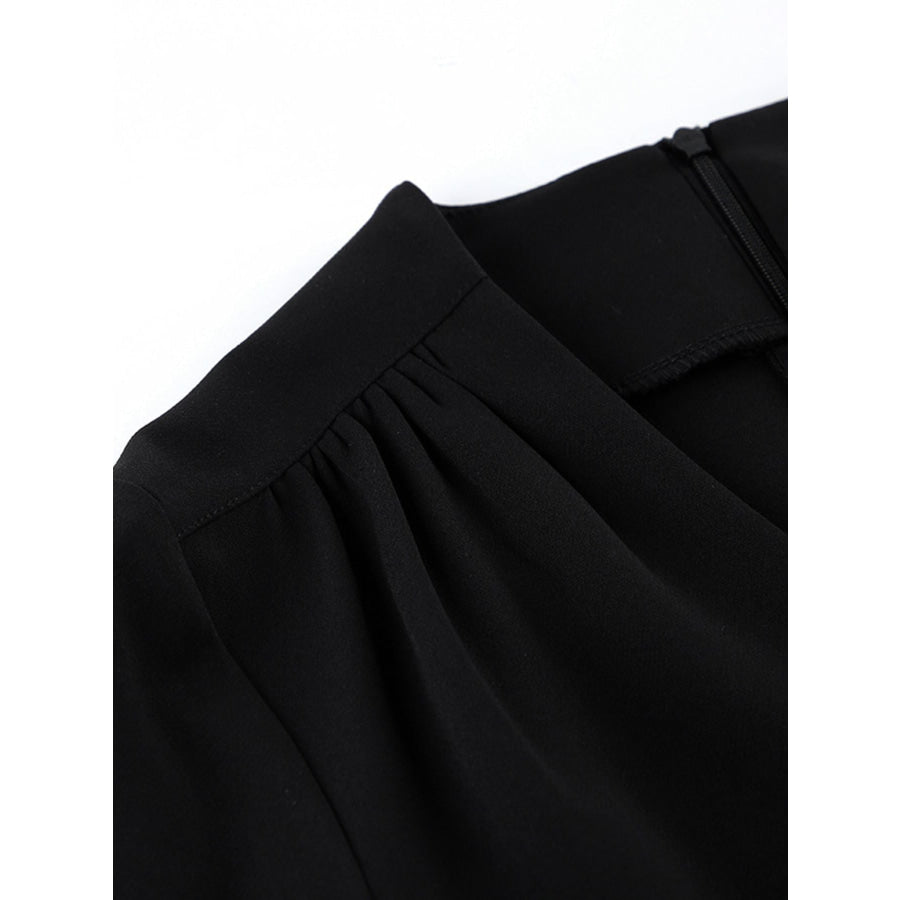 Ruched Surplice Long Sleeve Dress Apparel and Accessories