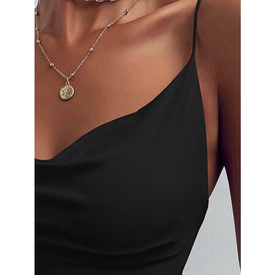 Ruched Tied Sweetheart Neck Cami Apparel and Accessories