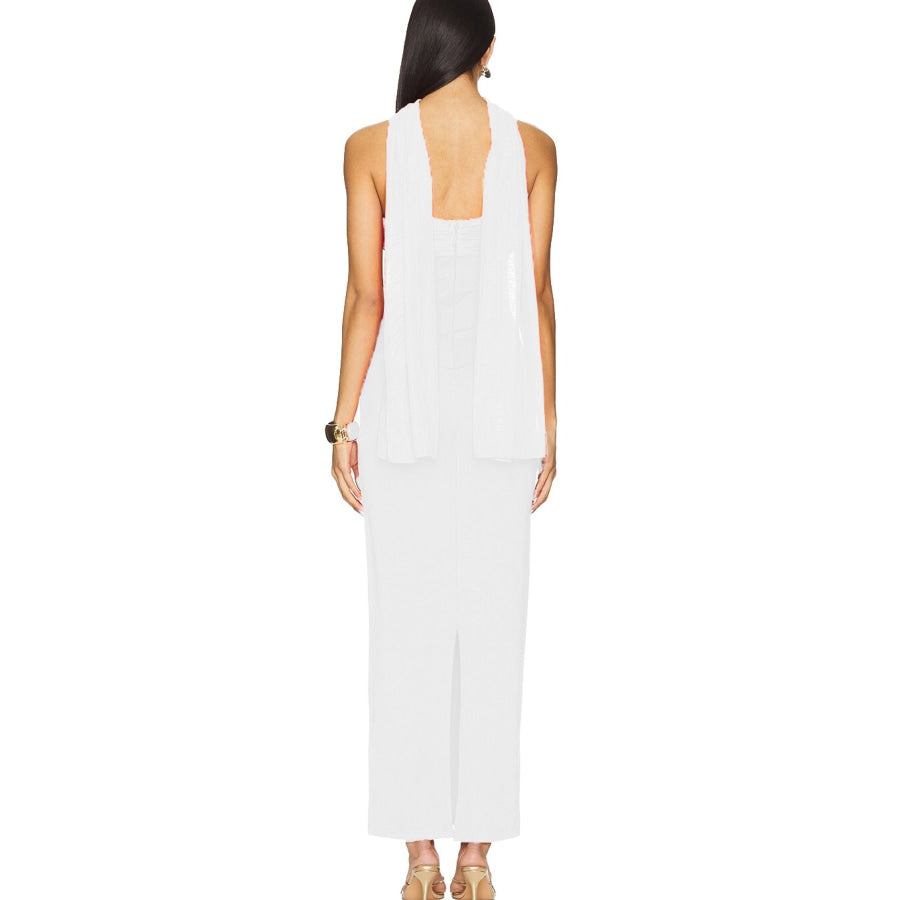 Ruched Tube Maxi Dress Apparel and Accessories