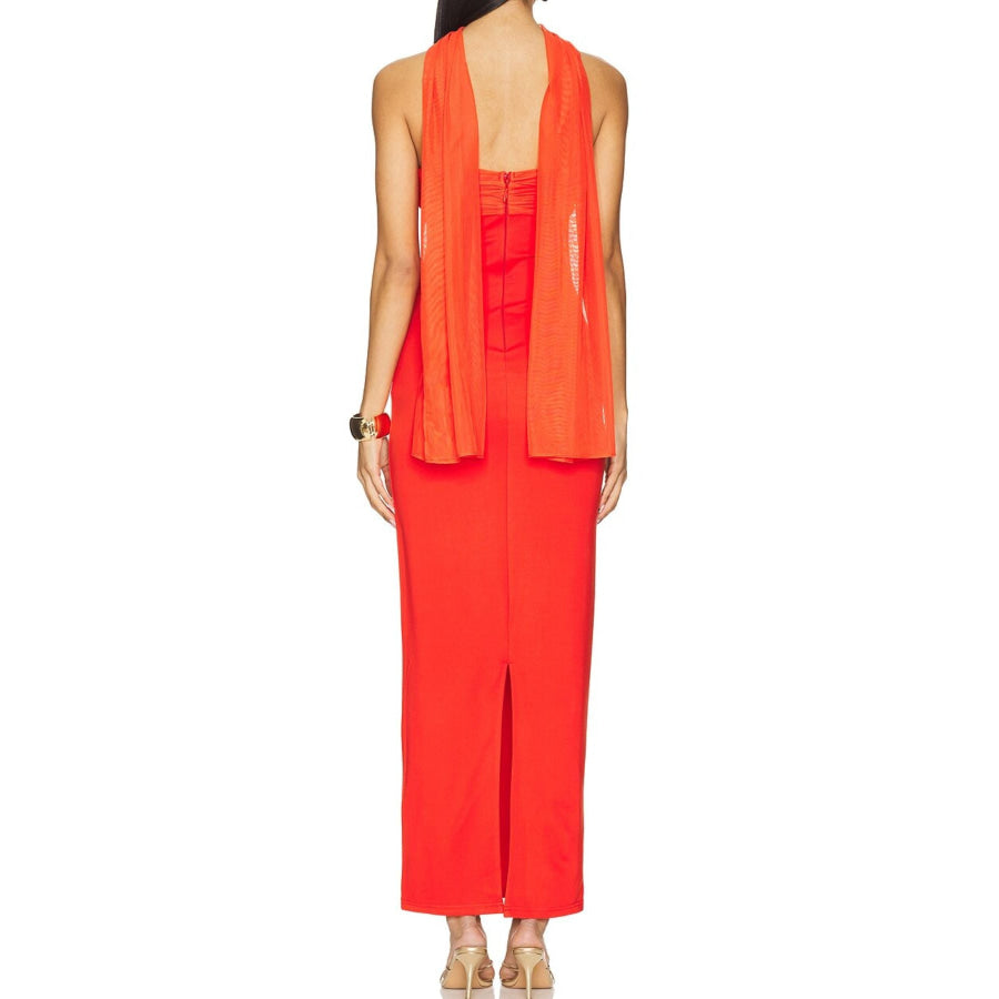 Ruched Tube Maxi Dress Apparel and Accessories