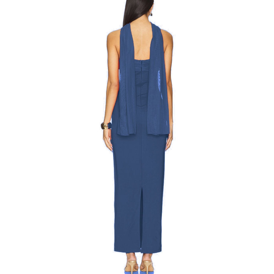 Ruched Tube Maxi Dress Apparel and Accessories