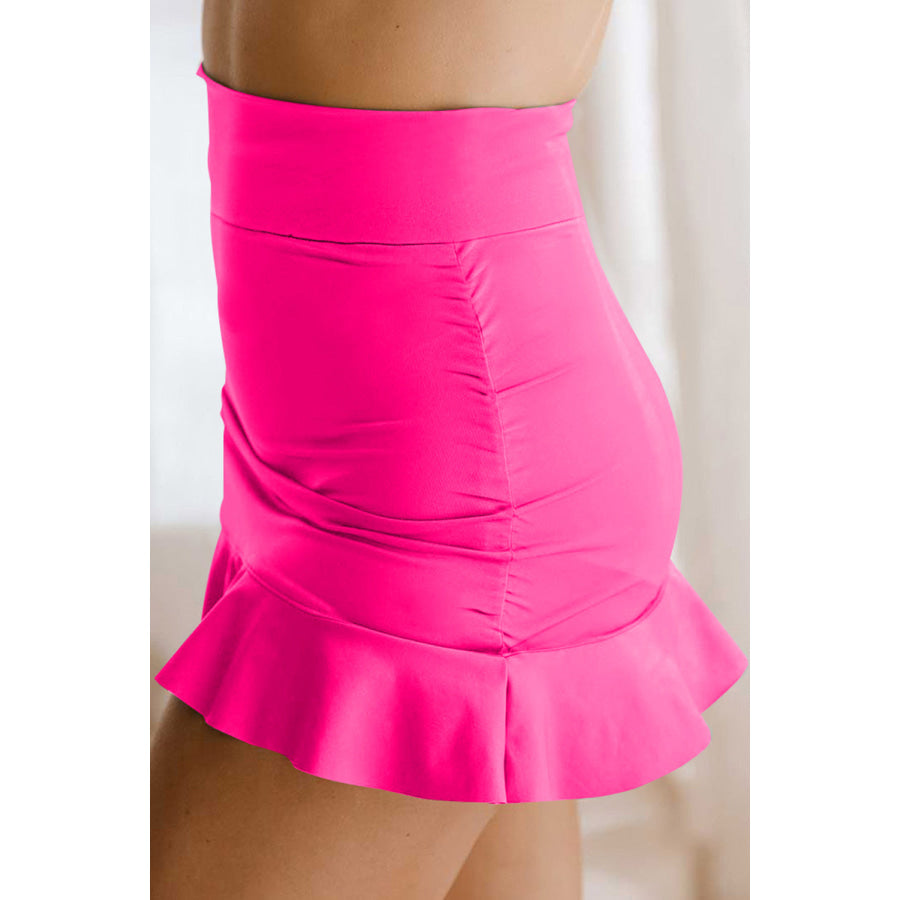 Ruffle Hem Swim Skort Apparel and Accessories