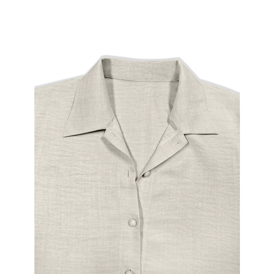 Ruffle Sleeve Shirt and Pants Set Apparel and Accessories