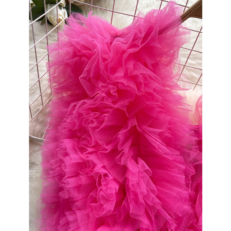 Ruffle Trim Sleeveless Bodysuit Apparel and Accessories