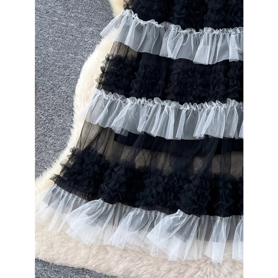 Ruffle Tulle Skirt Apparel and Accessories