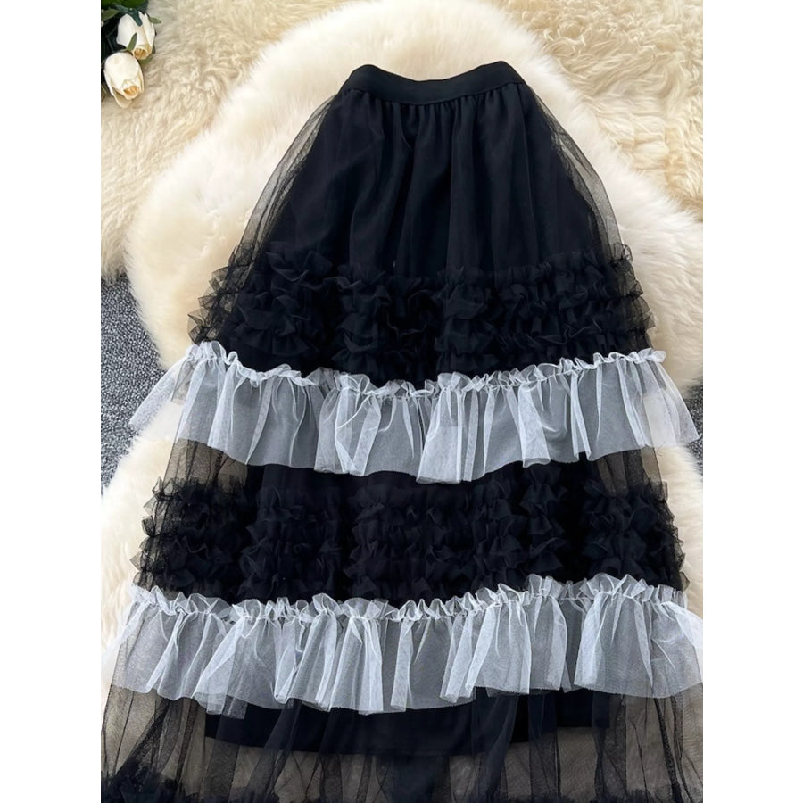 Ruffle Tulle Skirt Apparel and Accessories