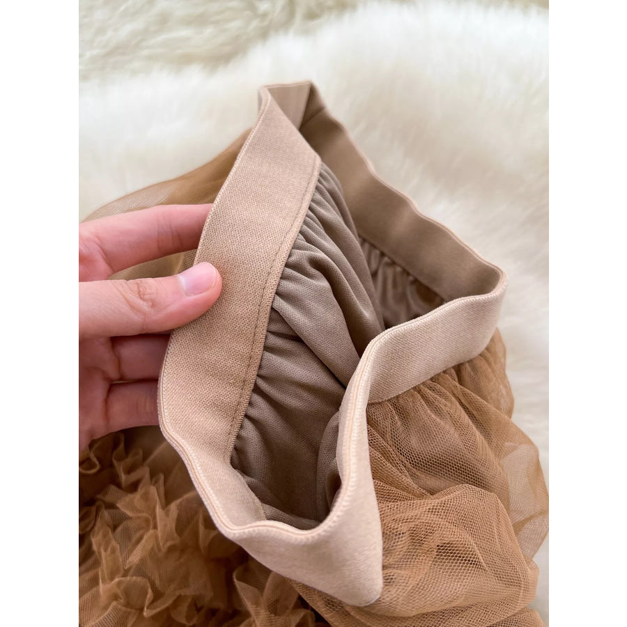 Ruffle Tulle Skirt Apparel and Accessories