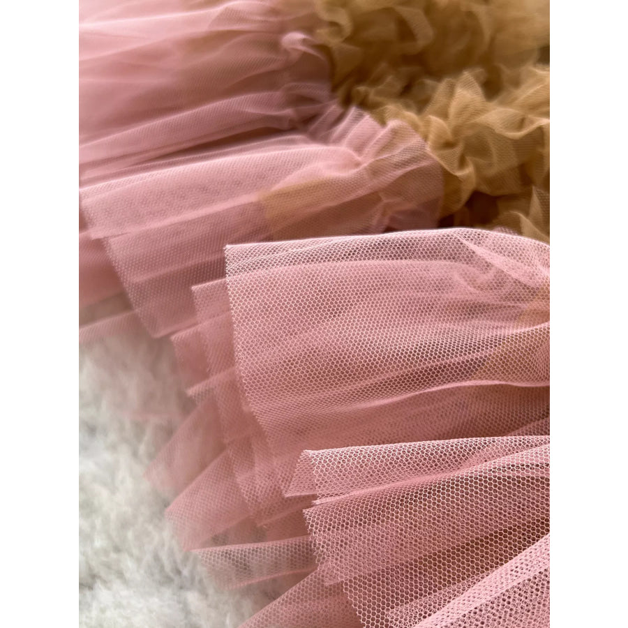 Ruffle Tulle Skirt Apparel and Accessories