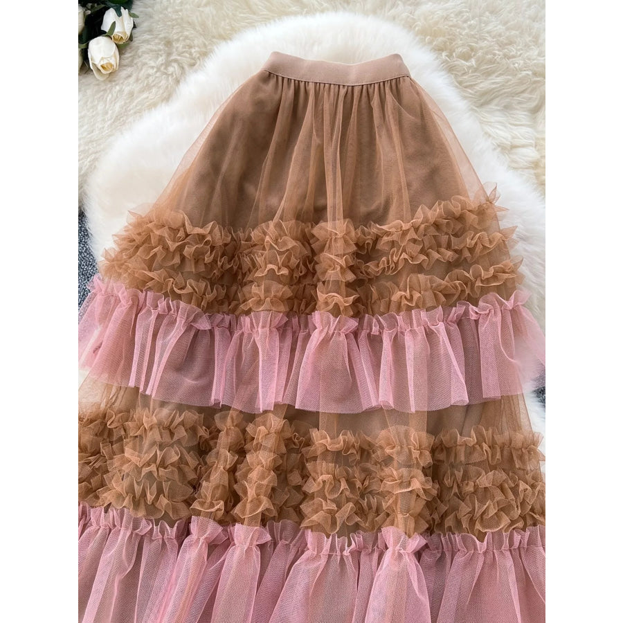 Ruffle Tulle Skirt Apparel and Accessories