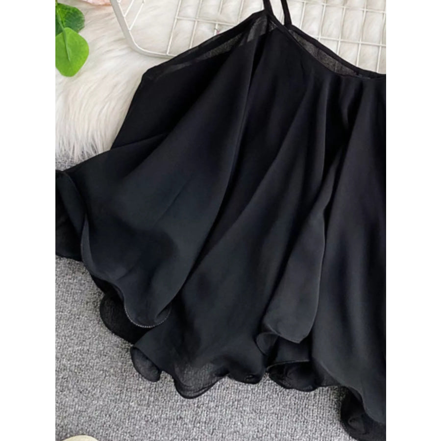 Ruffled Flowy Cami Apparel and Accessories