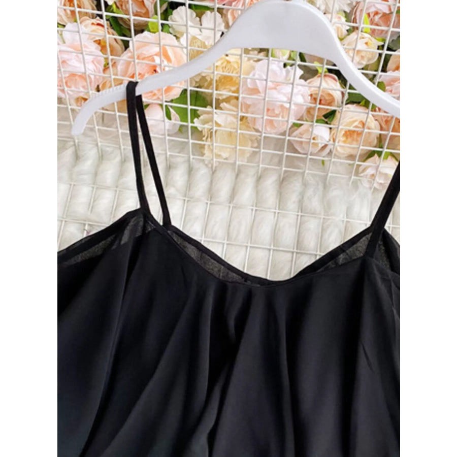 Ruffled Flowy Cami Apparel and Accessories