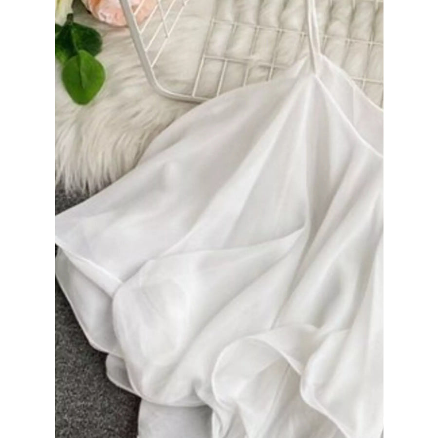 Ruffled Flowy Cami Apparel and Accessories