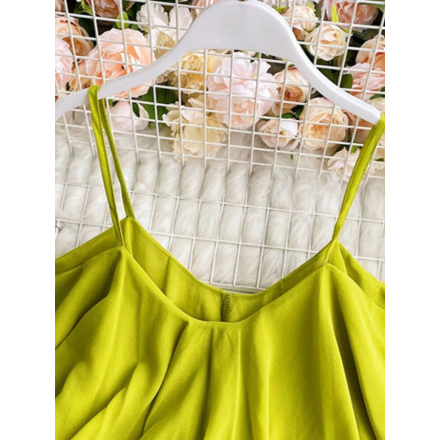 Ruffled Flowy Cami Apparel and Accessories