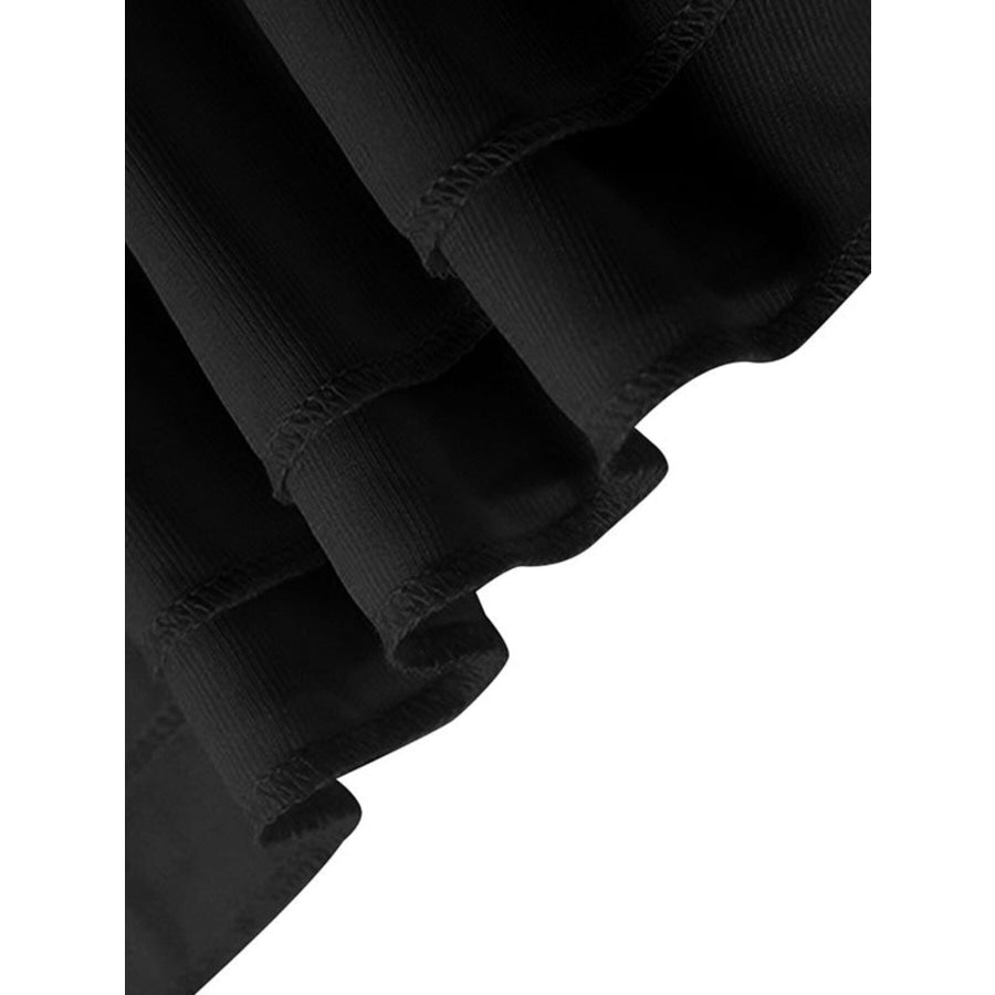 Ruffled Halter Neck Mini Dress Apparel and Accessories