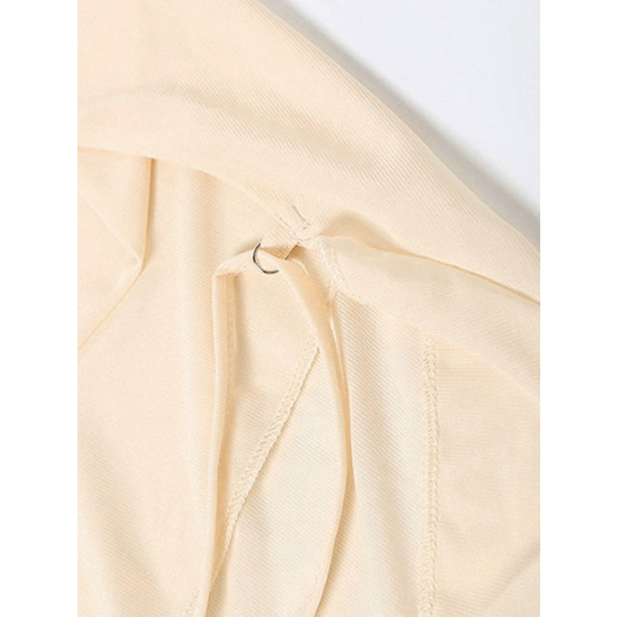 Ruffled Halter Neck Mini Dress Apparel and Accessories