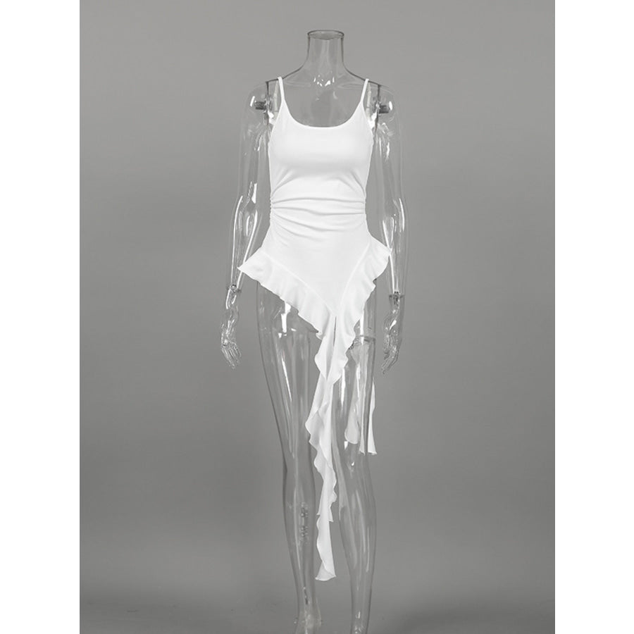 Ruffled Hem Cami Top Apparel and Accessories