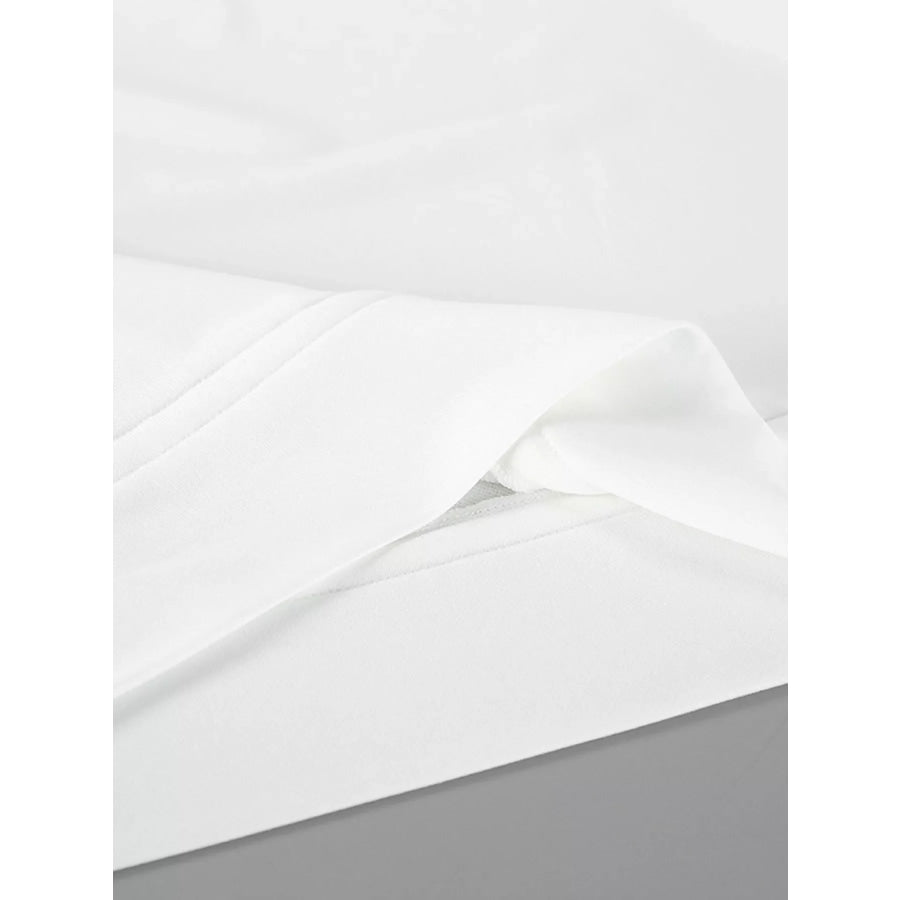 Ruffled Hem One Shoulder Sweatshirt Apparel and Accessories
