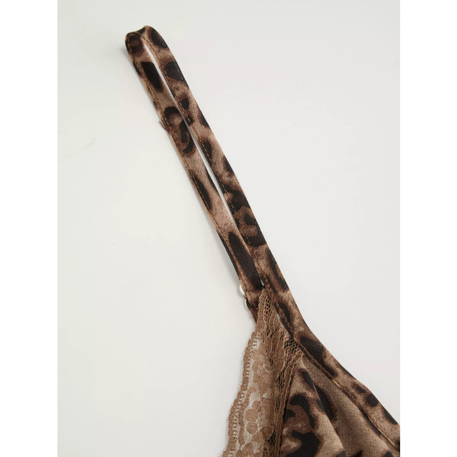 Ruffled Lace Trim Cami Apparel and Accessories