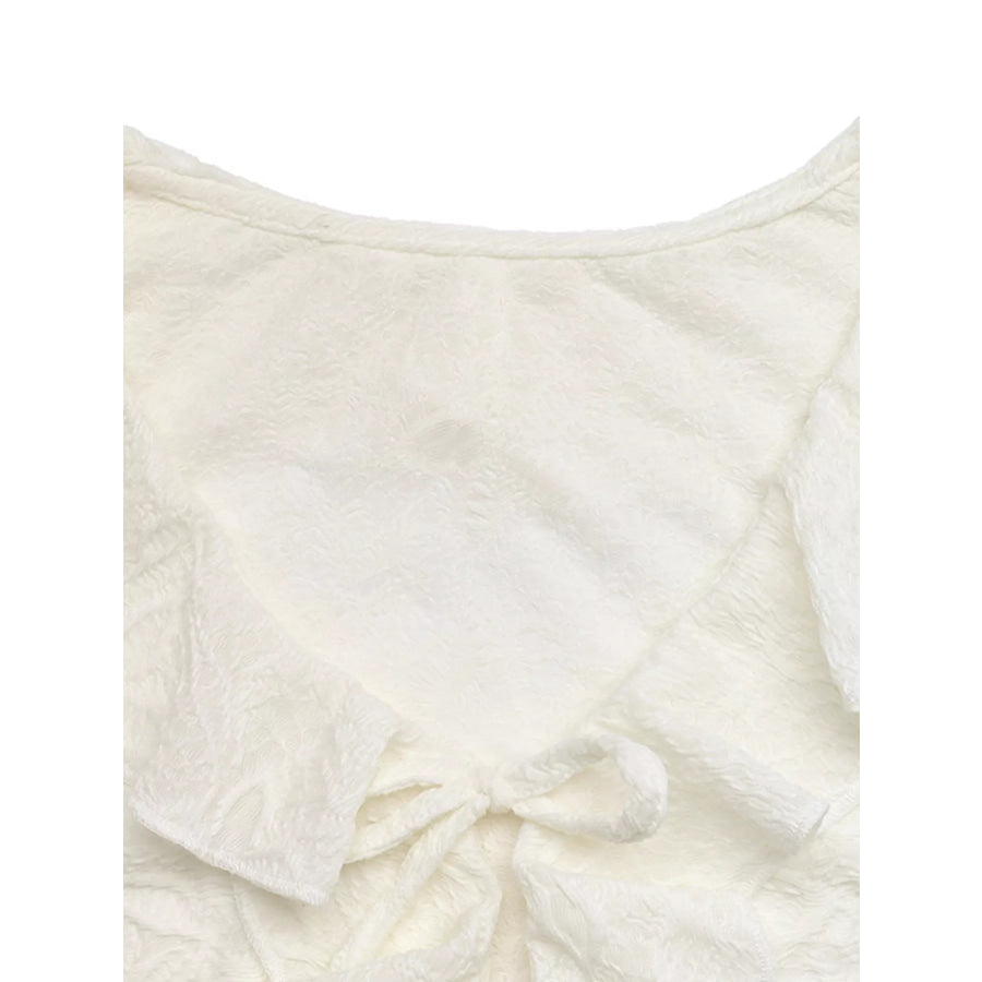 Ruffled Long-Sleeve T-Shirt Apparel and Accessories