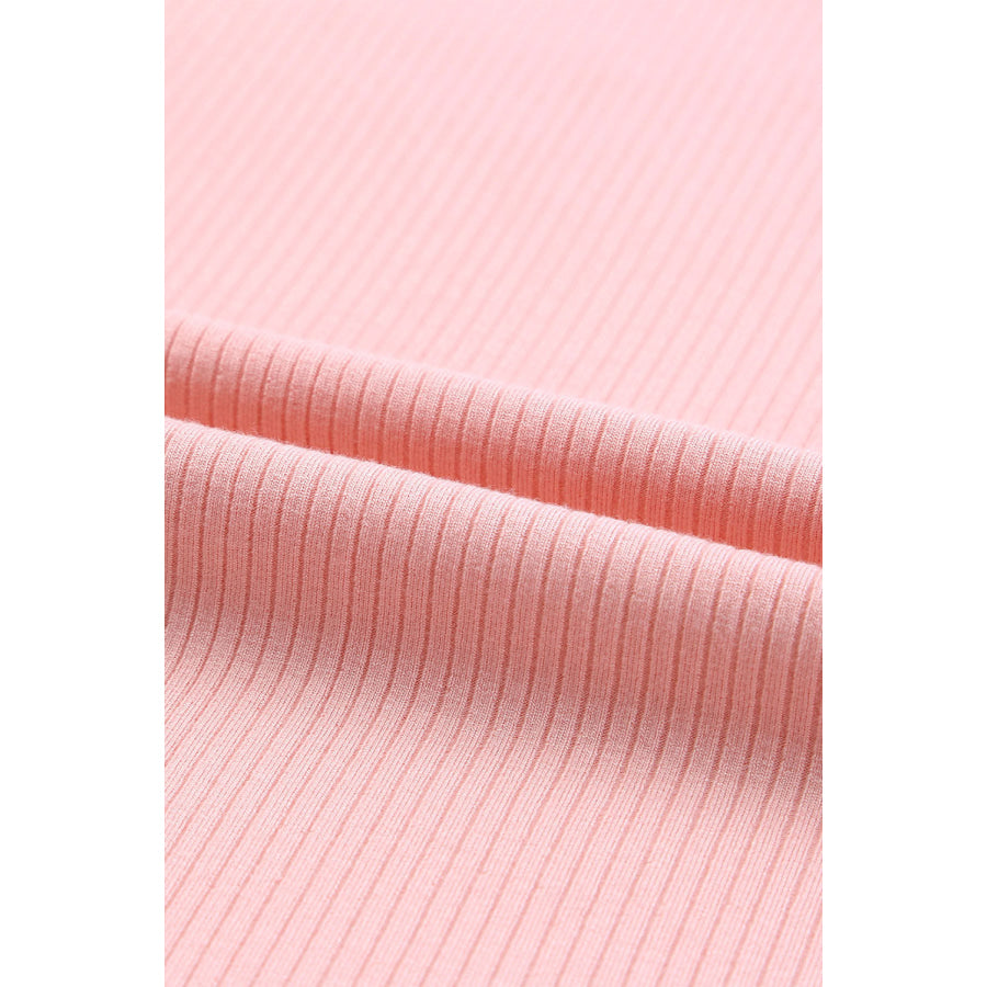 Ruffled Round Neck Cap Sleeve Blouse Apparel and Accessories