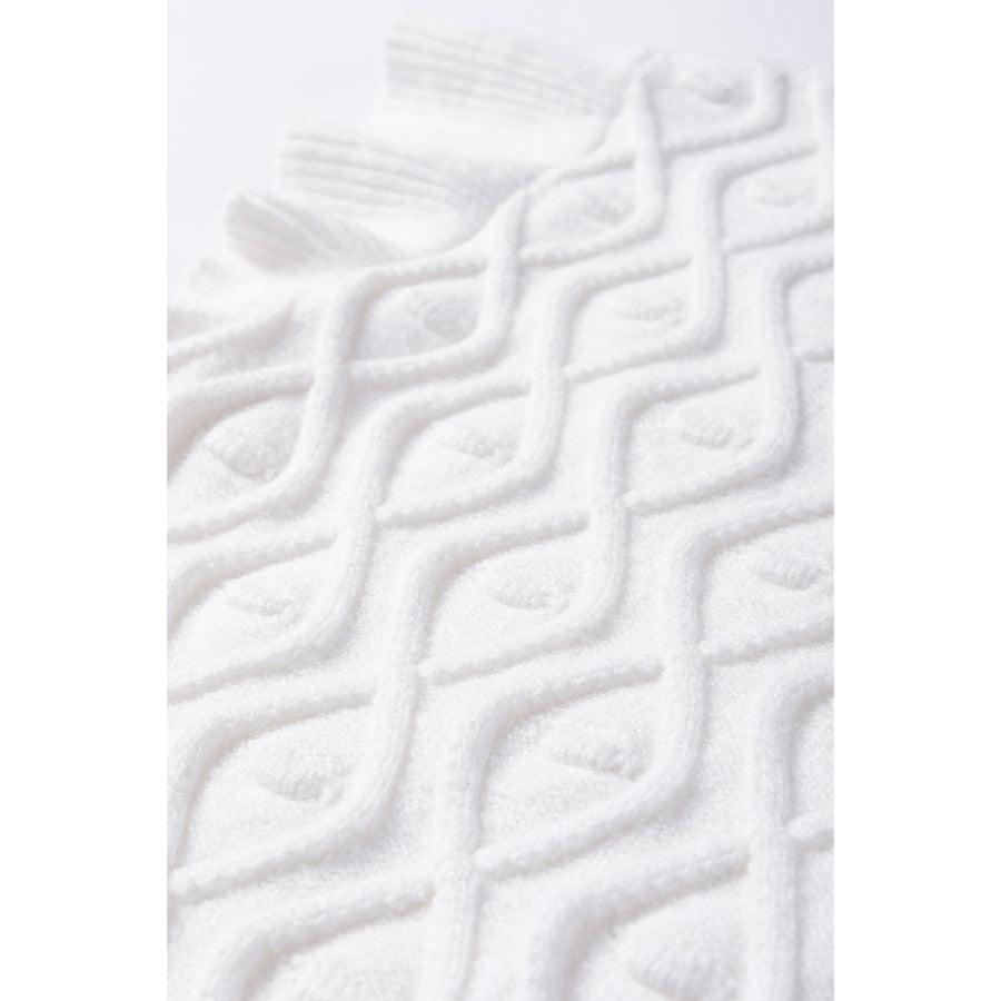 Ruffled Round Neck Cap Sleeve Knit Top Apparel and Accessories