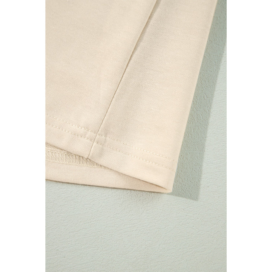 Ruffled Round Neck Long Sleeve Blouse Apparel and Accessories