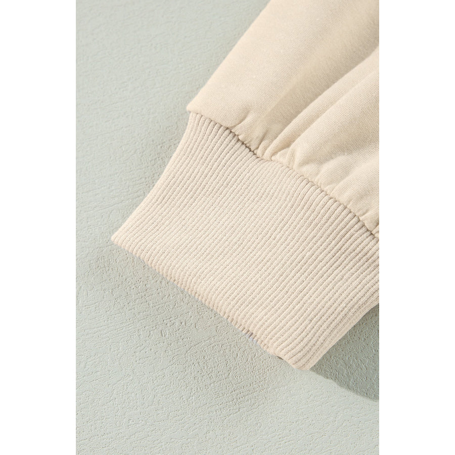 Ruffled Round Neck Long Sleeve Blouse Apparel and Accessories