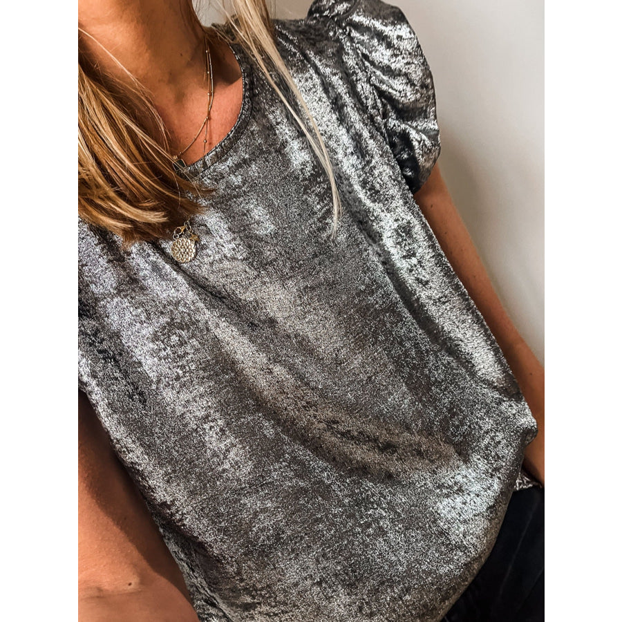 Ruffled Round Neck Tank Apparel and Accessories