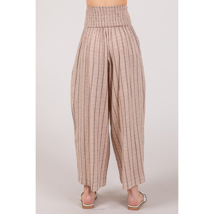 SAGE + FIG Cotton Gauze Wash Stripe Pants Apparel and Accessories