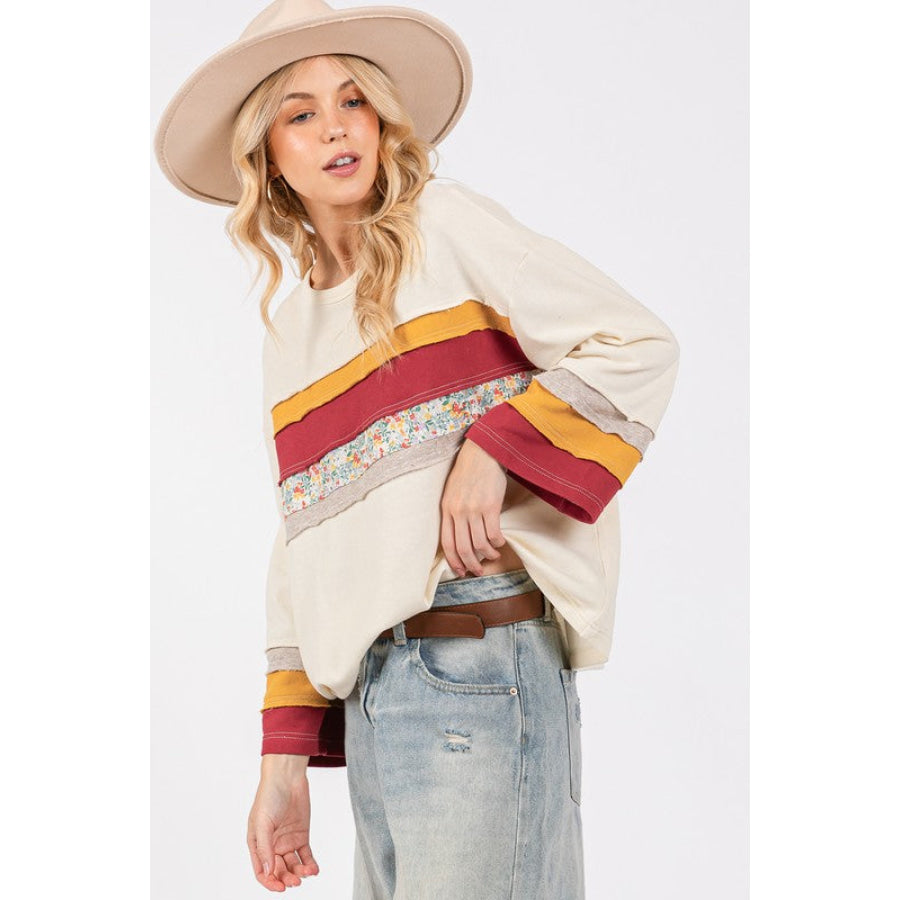 SAGE + FIG French Terry Color Block T-Shirt Apparel and Accessories