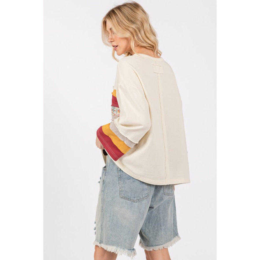 SAGE + FIG French Terry Color Block T-Shirt Apparel and Accessories