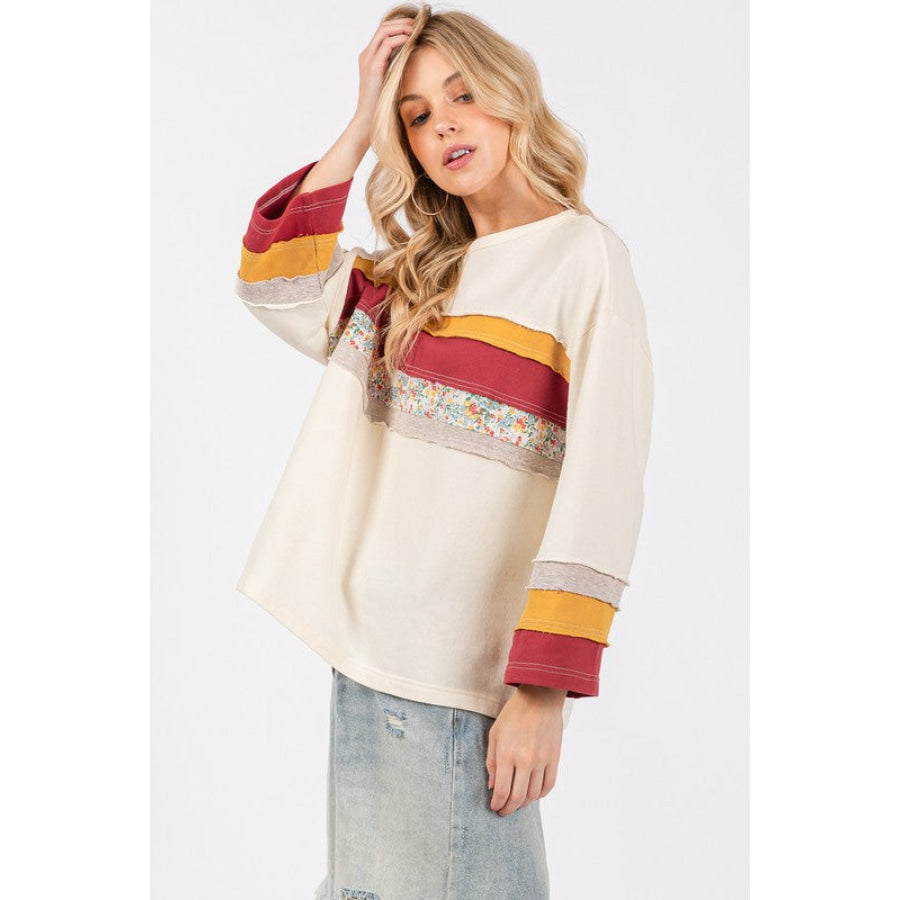 SAGE + FIG French Terry Color Block T-Shirt Apparel and Accessories
