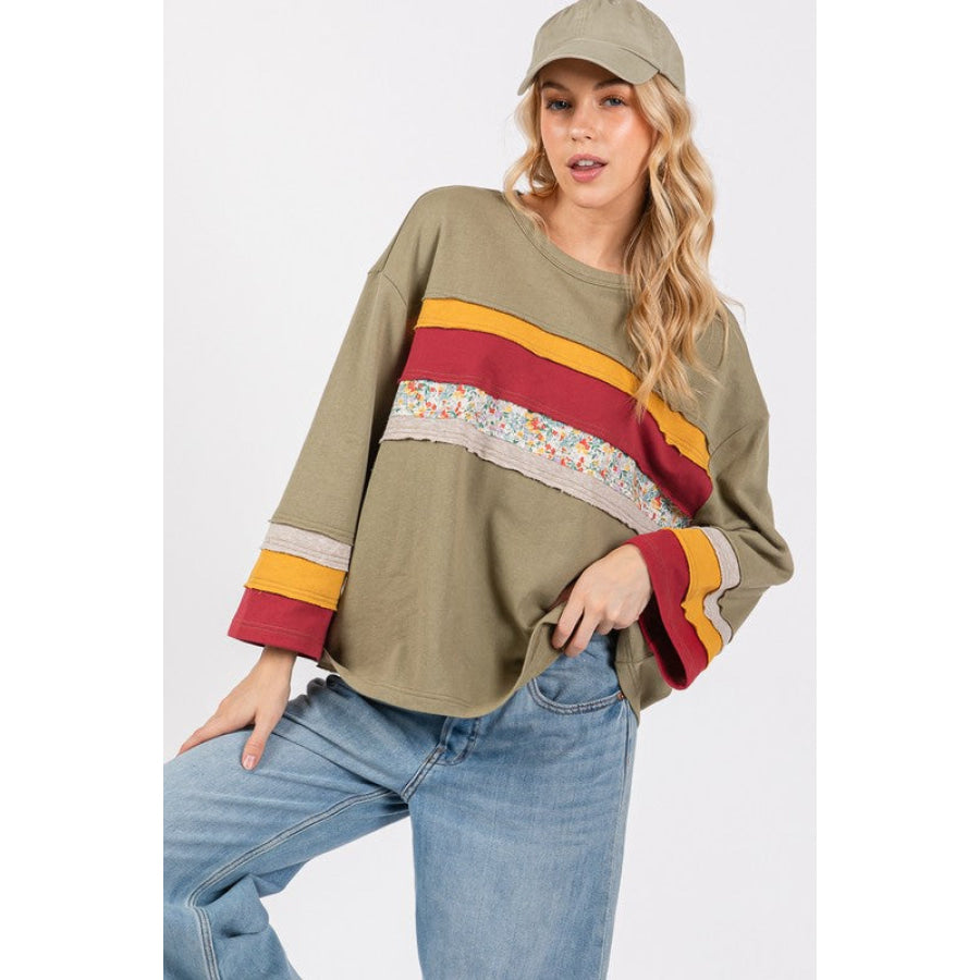 SAGE + FIG French Terry Color Block T-Shirt Apparel and Accessories