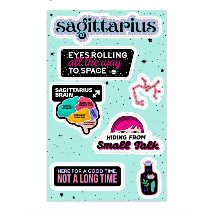 Sagittarius Astrological Sticker Sheet sticker