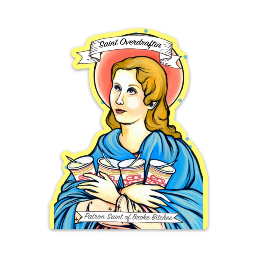 Saint Overdraftia Sticker sticker