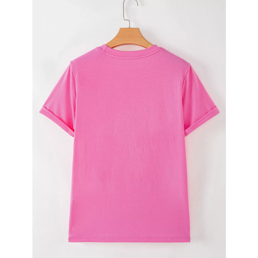 Santa Claus Deliver Gifts Sequin Short Sleeve Tee Apparel and Accessories