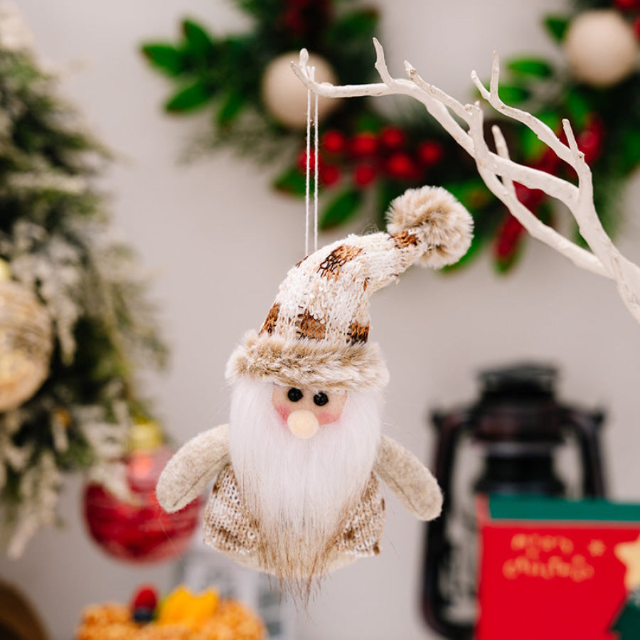 Santa Snowman Reindeer Hanging Ornament Apparel and Accessories