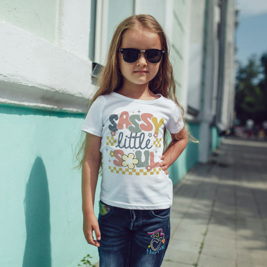 Sassy Little Soul Youth &amp; Toddler Graphic Tee 2T / White Youth Graphic Tee
