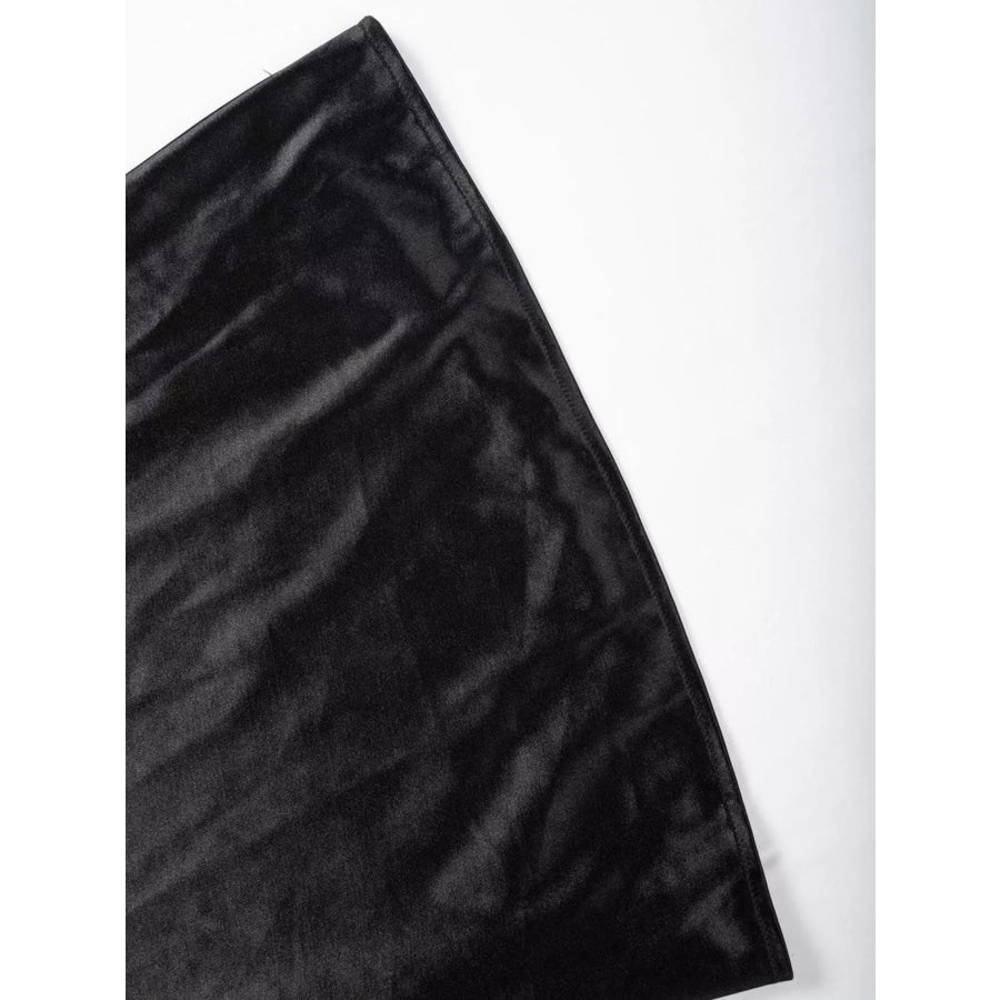 Satin Midi Skirt Apparel and Accessories