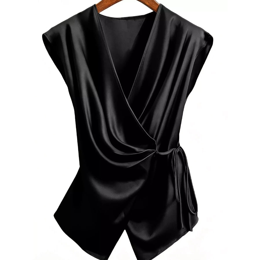 Satin Side Tie Tank Apparel and Accessories