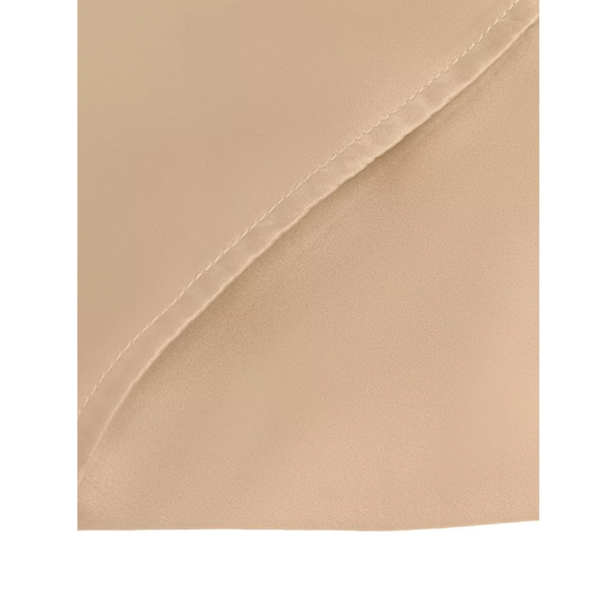 Satin Wrap Midi Dress with Pockets Apparel and Accessories