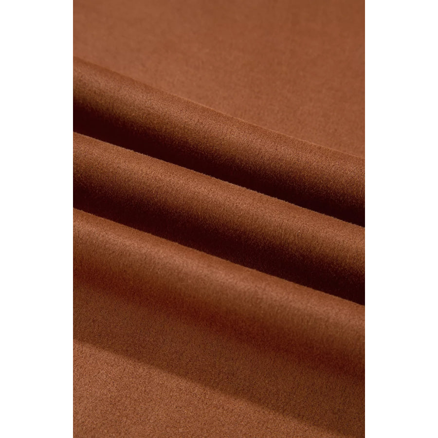 Scalloped Edge Pocket Full-Length Pants Apparel and Accessories