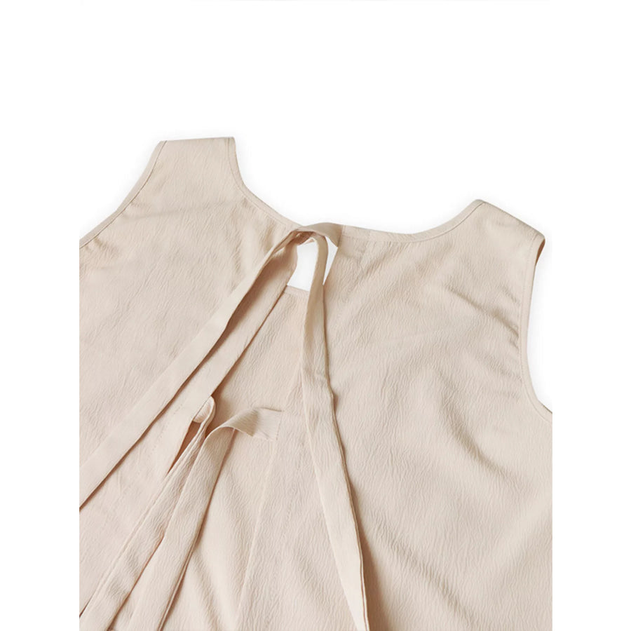 Scalloped Trim Tank and Shorts Set Apparel and Accessories