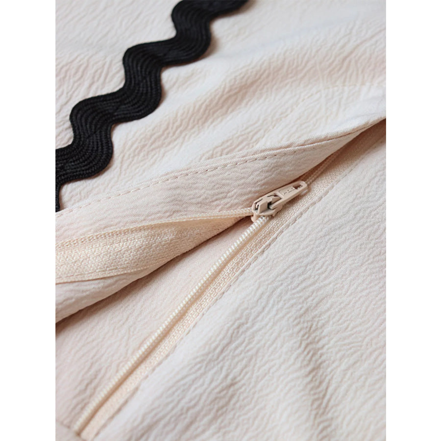 Scalloped Trim Tank and Shorts Set Apparel and Accessories